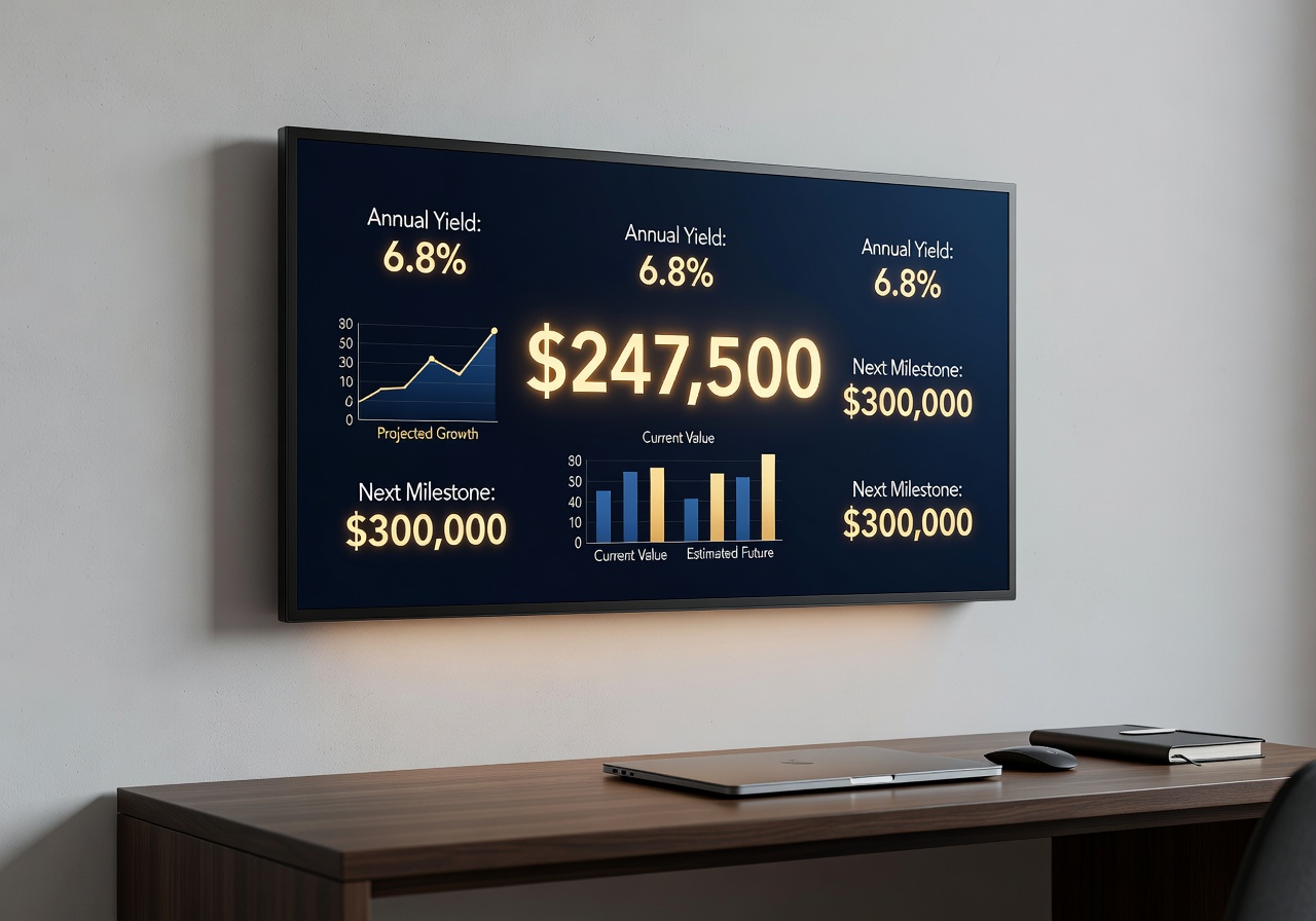 Scholarship Tracker Display - wall mounted